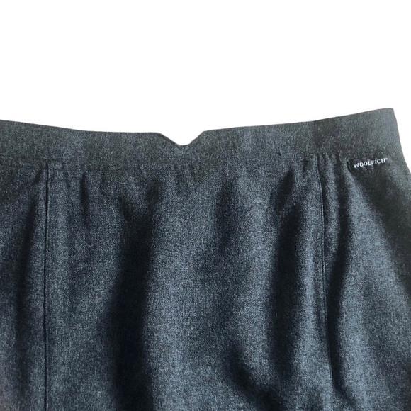 Woolrich 5017  Onyx Gray Heather Fall Winter Skirt Lined Size 12P Midi Length - Picture 4 of 6